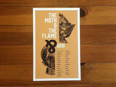 The Moth & The Flame 2019 Tour Poster