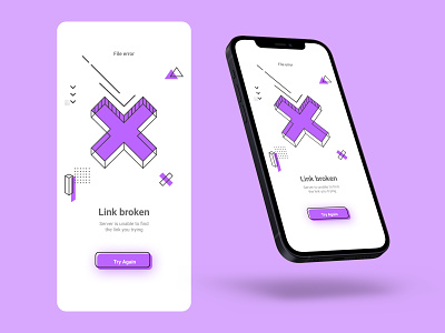 Mobile Design - Error message app design design figma interface mobile mobile app ui ui design uiux user interface