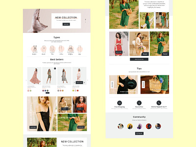 Dresses | Homepage Design design dresses figma homepage homepage design ui ui design user interface web design website