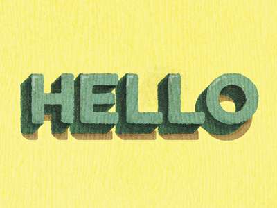Hey, Hi, Hello brushes hello illustration painting sign painting texture typography wip