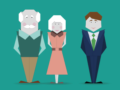 Character Design animation characters flat geometric illustration people