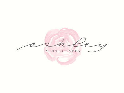 Photography Logo Proposal branding custom type fashion flowers illustration logo peony photography proposal script watercolor wip
