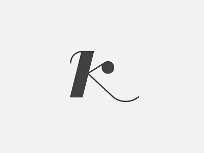 Custom K branding letter logo