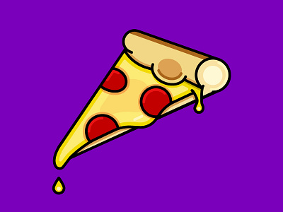 Za Brah illustration pizza vector