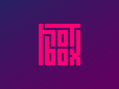 Hot Box Logo geometric logo packaging
