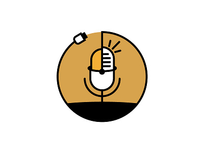 Esports Roundtable Podcast Logo badge esports illustration logo microphone mouse podcast