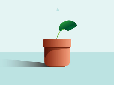 Taking Care of a Living Thing illustration plant