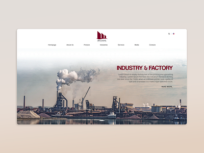 Industry Company - Homepage Design V1