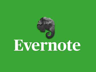 Evernote - Logo in real life branding evernote graphic design illustration logo
