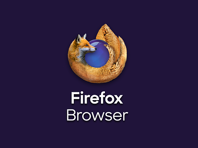 Firefox - Logo in real life graphic design illustration logo