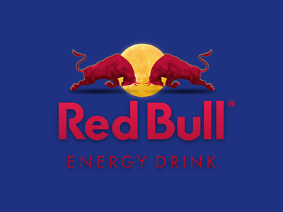 Red Bull - Logo in real life branding graphic design illustration logo