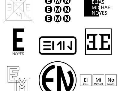 Logos blackandwhite branding design exploration logo personal branding visual design