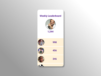 Leaderboard 019 dailyui dailyuichallenge design