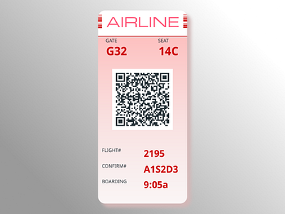 Boarding Pass 024 boarding pass dailyui design ui