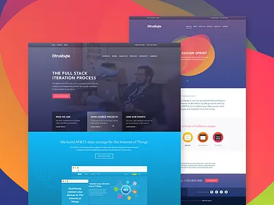 Citrusbyte — New Site Sneak Peek agency citrusbyte colorful landing madebysan marketing page site software ux web