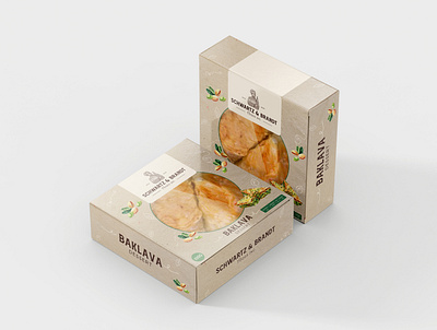 Baklava Dessert - Packaging Design box design design dessert design graphicdesign labeldesign packaging packaging design