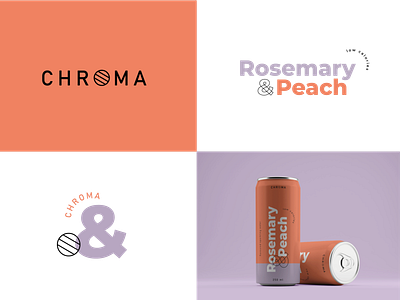 Chroma - Low calories beverage branding design beverage packaging branding can design graphicdesign labeldesign lavender packaging packaging design