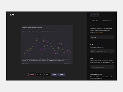 Chart Builder 4.0 app blockchain chart charts clean color dashboard data dataviz design flat interface minimal modular simple ui ux