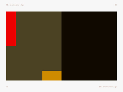 The Information Age #2 art color experience expermient information interface minimal ui ux