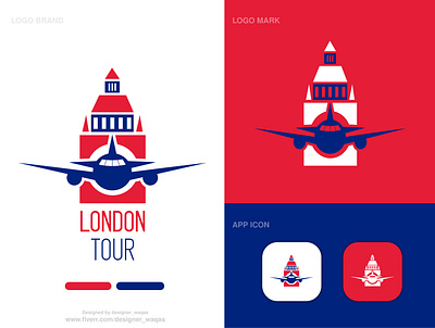 LONDON TOUR branding clean design flat graphic design icon logo minimal modern symbol vector