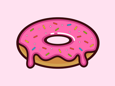 Donut Vector Design branding clean design graphic design illustration logo vector