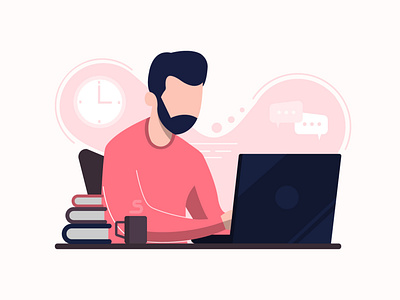 Flat Design Illustration