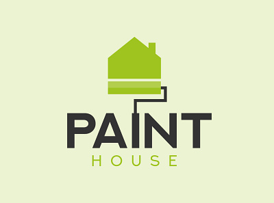 Paint House Logo Design branding clean design graphic design illustration logo vector