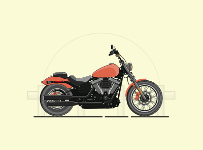Motorbike Vector Illustration Design branding clean design graphic design illustration vector