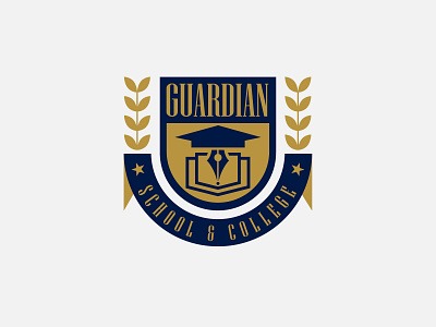 School Badge Logo Design branding clean design graphic design illustration logo vector