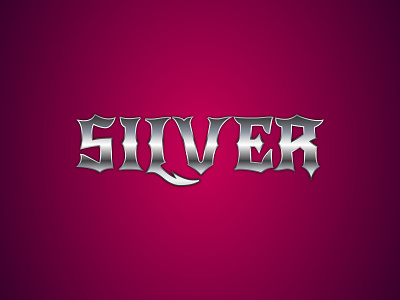 Silver Gradient Effect branding clean design graphic design illustration logo vector