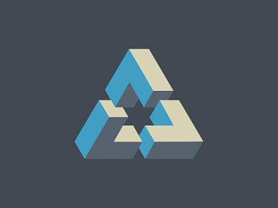 3D Triangle Logo Design