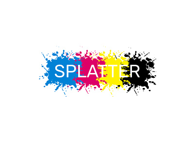 Ink Splatter Design branding clean design graphic design illustration logo vector