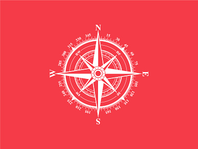 Nautical Compass Design branding clean design graphic design illustration logo vector