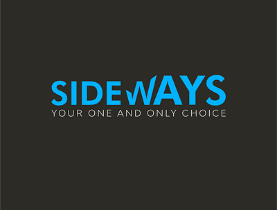 Sideways Logo branding and identity branding design icon icon design minimal minimalist minimalist logo vector