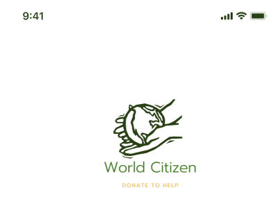 Logo for World Citizen App concept branding logo