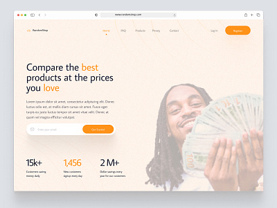 RandomShop Landing Page figma landing page