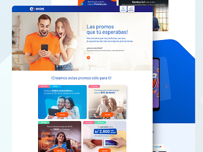 Landing page Promociones - Entel