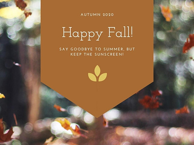 Happy Fall - Dr. James Goydos autumn dr james goydos fall graphic design graphics james goydos