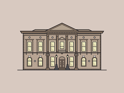 Town Hall Illustration
