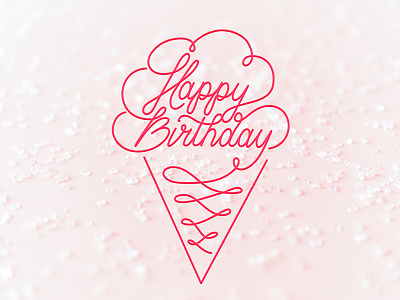 Happy Birthday birthday card happy birthday illustration lettering stationery