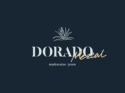 Dorado Mezcal Logo agave branding handlettering illustration lettering line art logo mezcal tequila