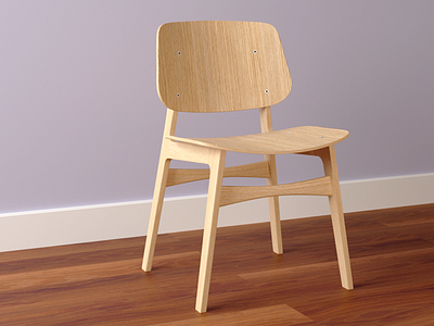 Søborg Chair in Blender 3d blender chair tutorial