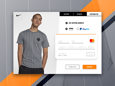 Daily UI 002 - Credit Card Checkout check out credit card daily ui nike skeuomorphism