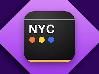 Daily UI 005 - App Icon app icon daily ui mta new york nyc signage subway