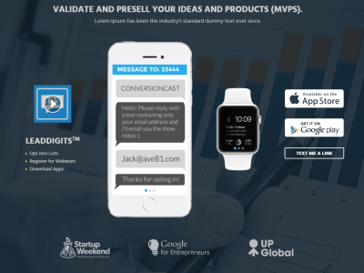 Test, VALIDATE, PreSell, LAUNCH  |  Mobile APP MVP 