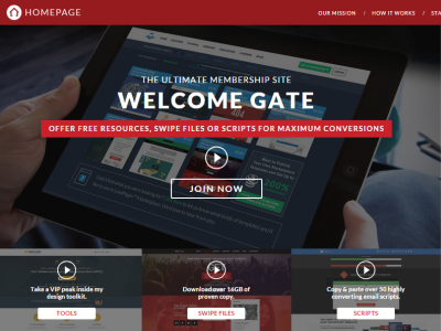 Welcome Gate, MEMBERSHIP SITE, Lead Magnets, Home/Login Page design download home page landing pages leadpages login page sginin page template theme upload website wordpress
