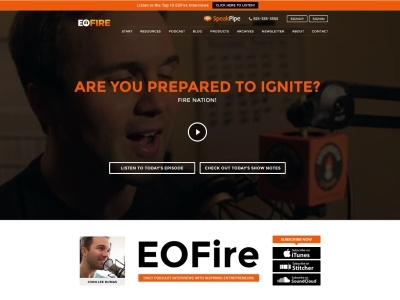 PODCASTERS ON FIRE | Influencers, Bloggers & YouTubers blog eofire itunes john journal leadpages podcast soundcloud sticher webinar wordpress youtube