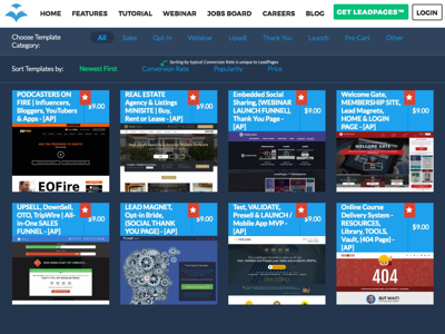Landing Pages & Minisite Templates | LeadPages Marketplace