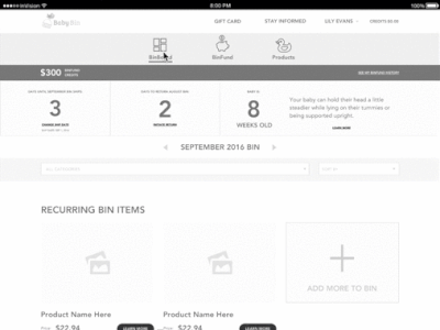 Case Study | BabyBin – Mobile-first eCommerce Website designation ecommerce hcd ia intercom invision ixd prototype ucd ui ux wireframe