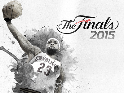 NBA Finals - James digital art illustration lebron james nba photoshop retouching